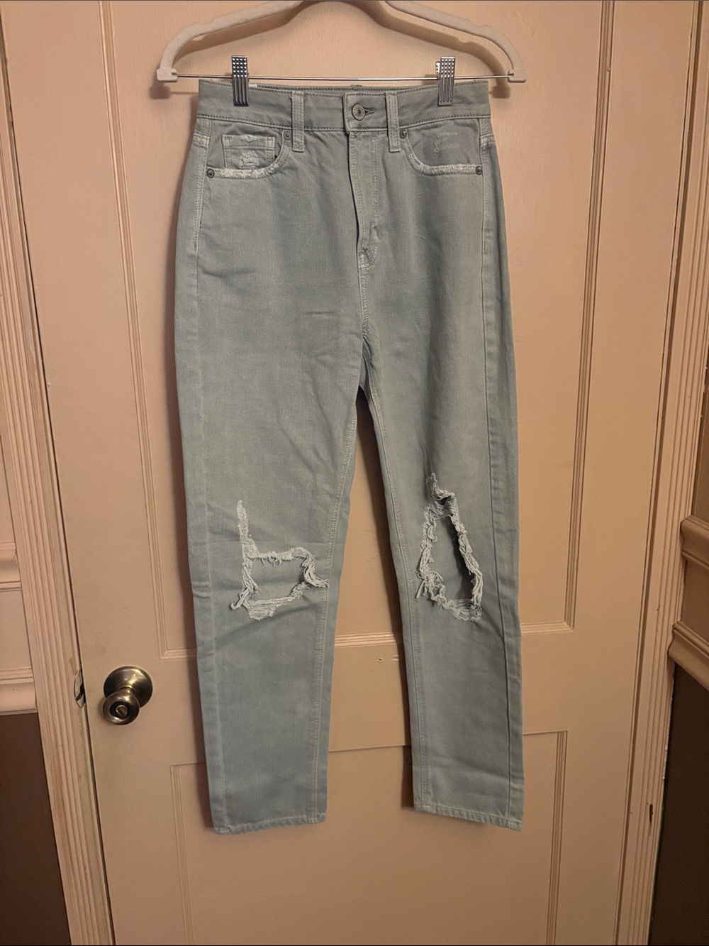 American Eagle Light Mint Colored Jeans